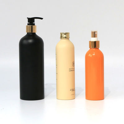 Matte white Metal Skincare packaging 250ml Aluminum Cosmetic Bottles