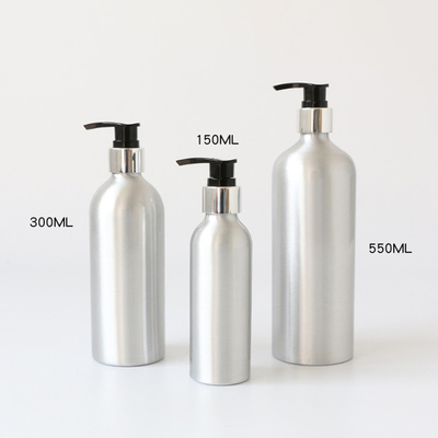 MSDS  500ml Aluminum Pump Bottle For Shampoo Packing