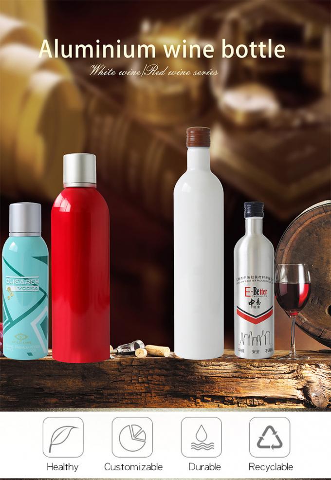 Silver Color Recyclable 550ml Aluminum Beverage Bottle